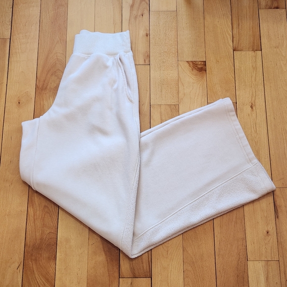 aerie Pants - Aerie Après-Chill Trouser Wide Leg Sweatpant - XS Long